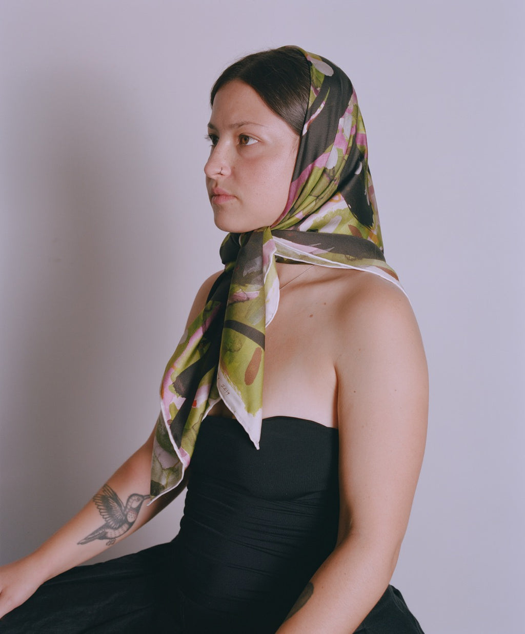 'Groundless 1' Silk Scarf