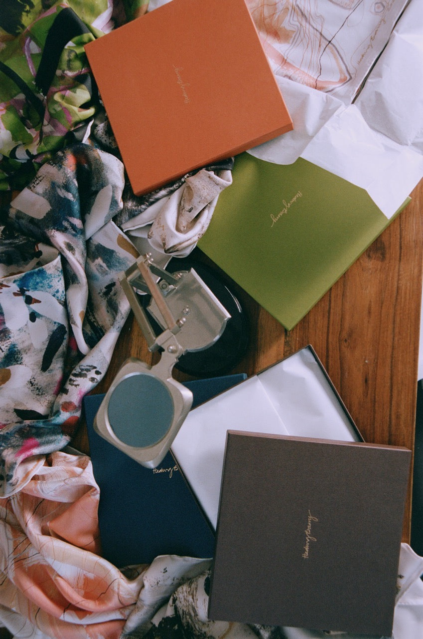 'Contour' Silk Scarf