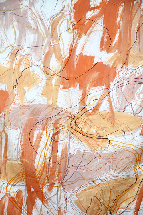 'Contour' Silk Scarf